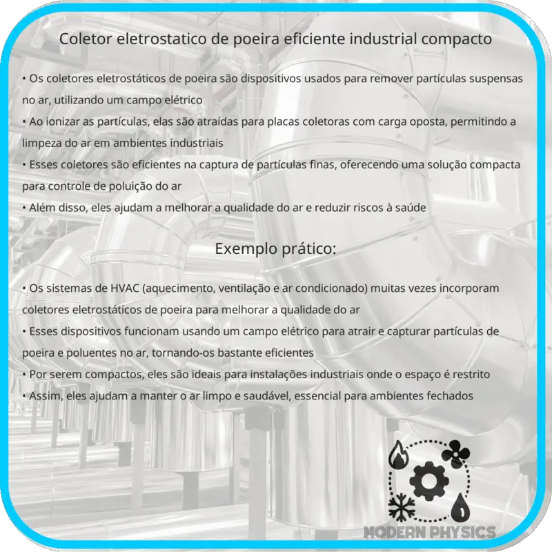 Coletor Eletrostático de Poeira | Eficiente, Industrial, Compacto