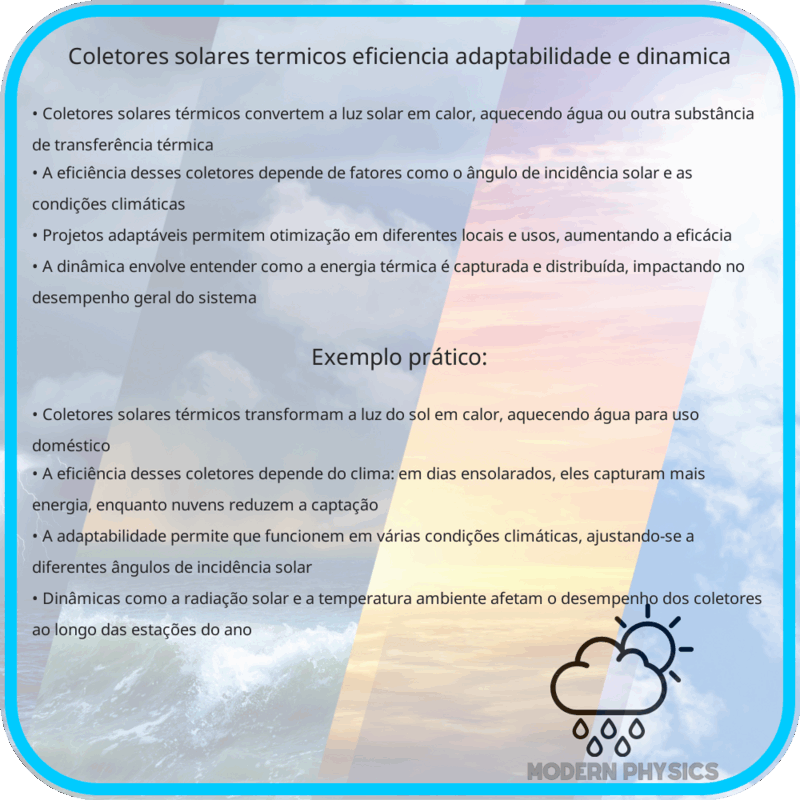 Coletores Solares Térmicos | Eficiência, Adaptabilidade e Dinâmica