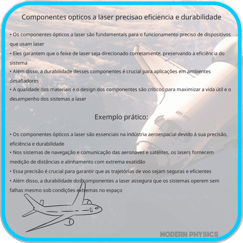 Componentes Ópticos a Laser | Precisão, Eficiência e Durabilidade