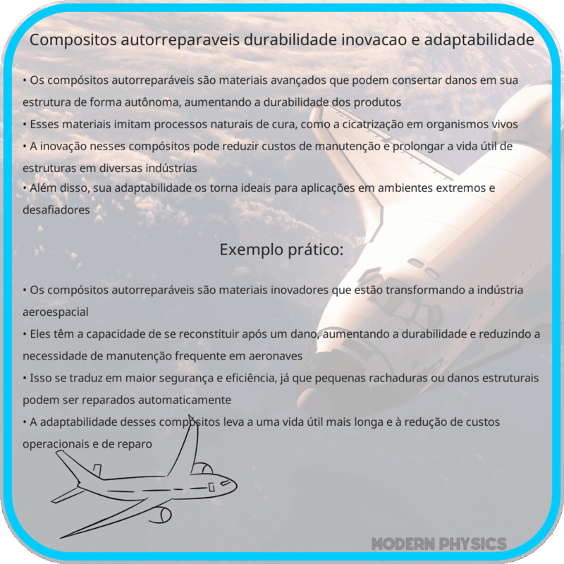 Compósitos Autorreparáveis | Durabilidade, Inovação e Adaptabilidade