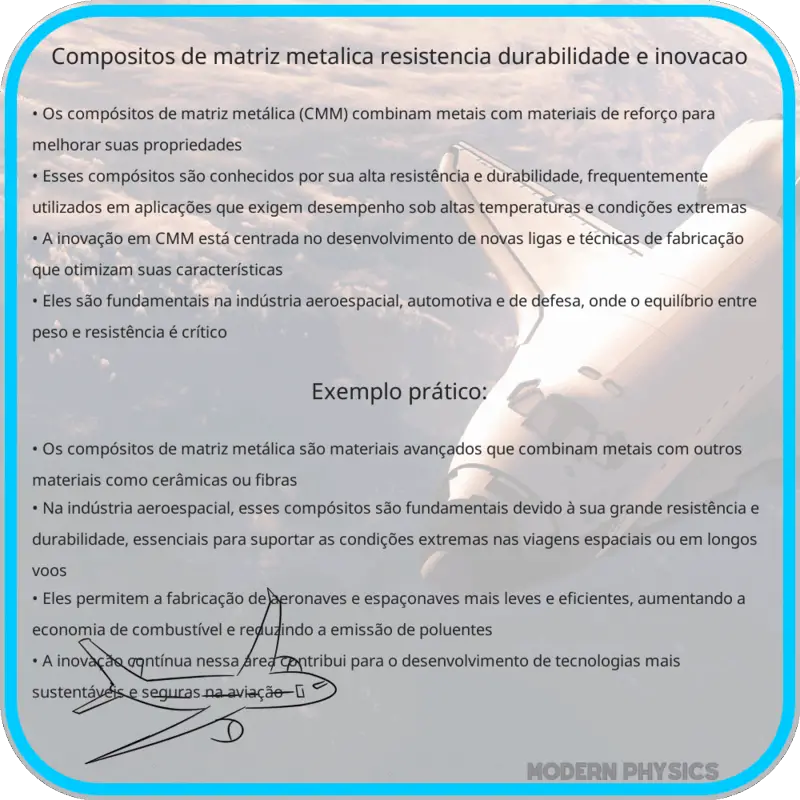 Compósitos de Matriz Metálica | Resistência, Durabilidade e Inovação
