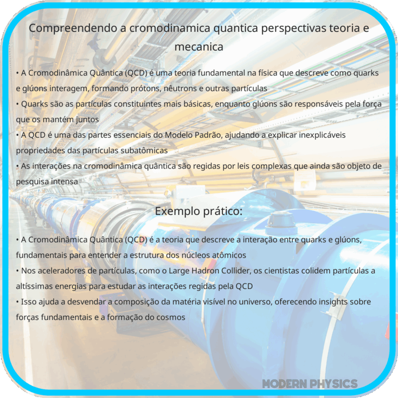 Compreendendo a Cromodinâmica Quântica: Perspectivas, Teoria e Mecânica