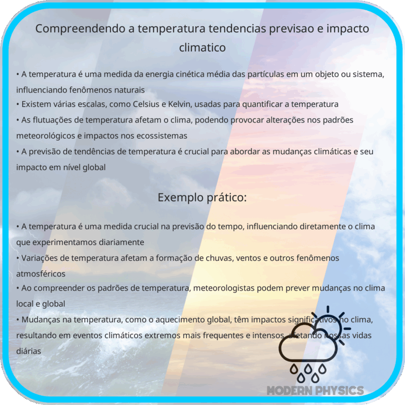 Compreendendo a Temperatura | Tendências, Previsão e Impacto Climático