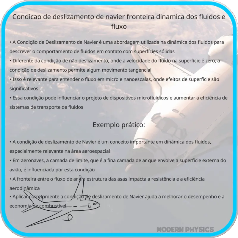 Condição de Deslizamento de Navier | Fronteira, Dinâmica dos Fluidos e Fluxo