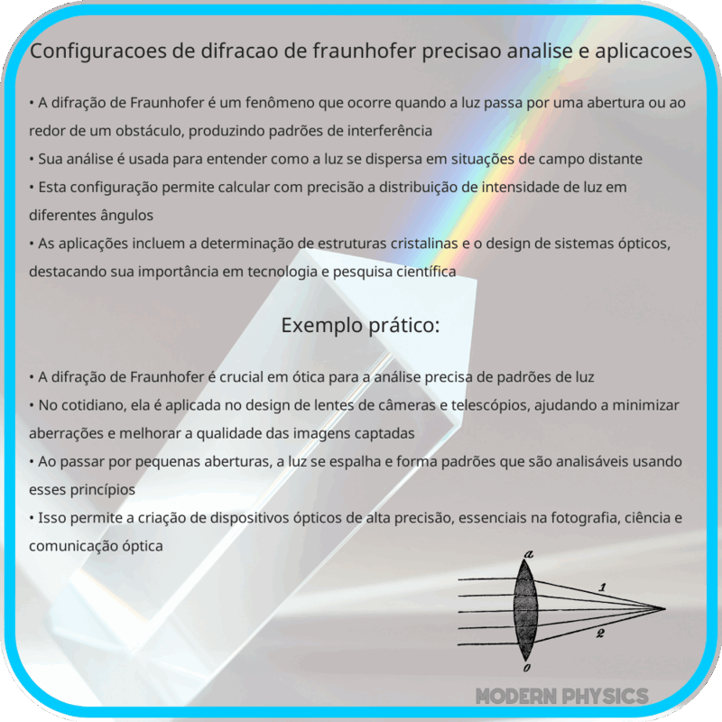Configurações de Difração de Fraunhofer | Precisão, Análise e Aplicações