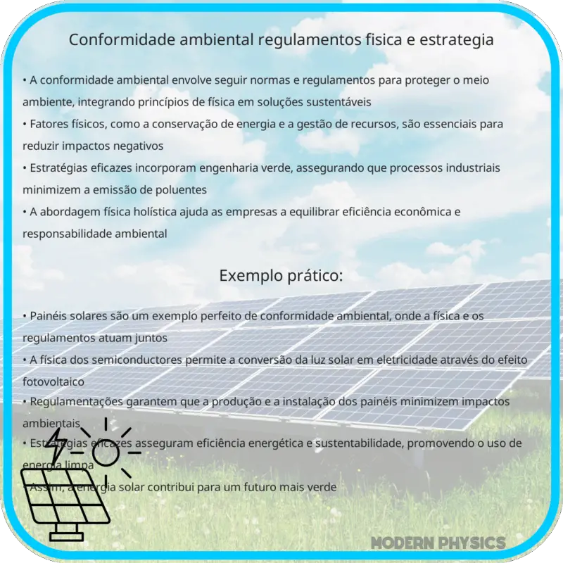 Conformidade Ambiental | Regulamentos, Física e Estratégia