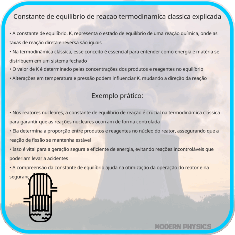 Constante de Equilíbrio de Reação | Termodinâmica Clássica Explicada