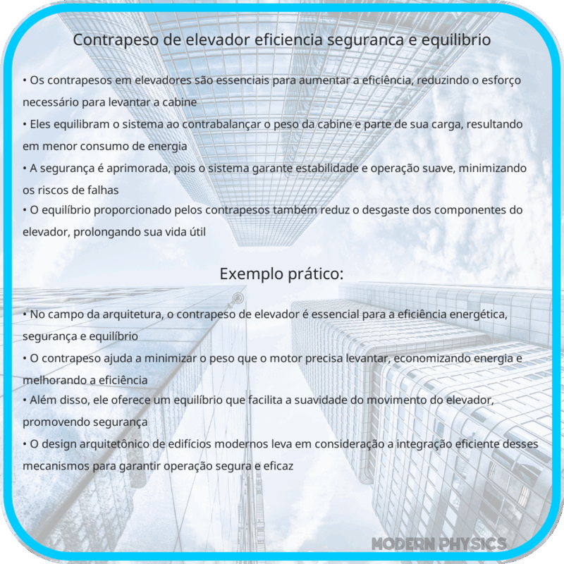 Contrapeso de Elevador | Eficiência, Segurança e Equilíbrio