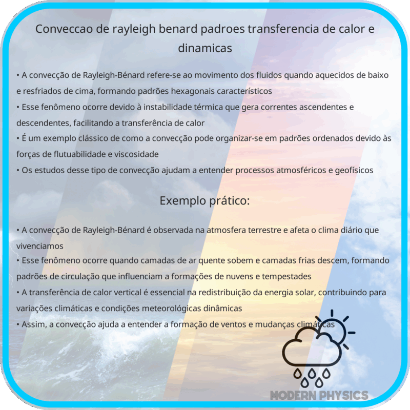 Convecção de Rayleigh-Bénard | Padrões, Transferência de Calor e Dinâmicas