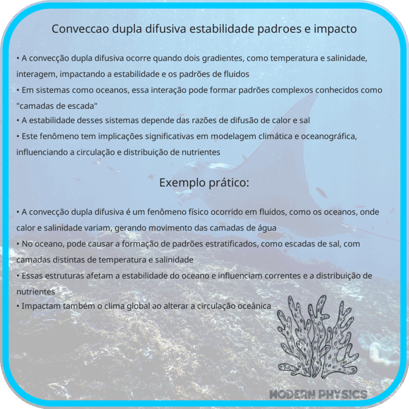 Convecção Dupla Difusiva | Estabilidade, Padrões e Impacto
