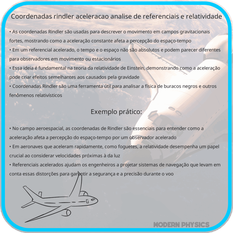 Coordenadas Rindler | Aceleração, Análise de Referenciais e Relatividade