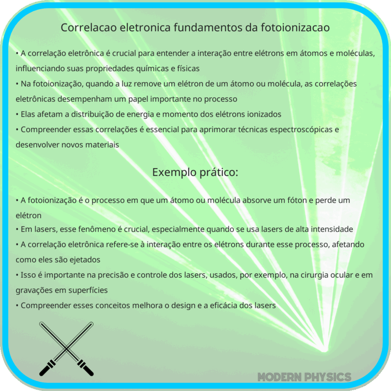 Correlação Eletrônica | Fundamentos da Fotoionização