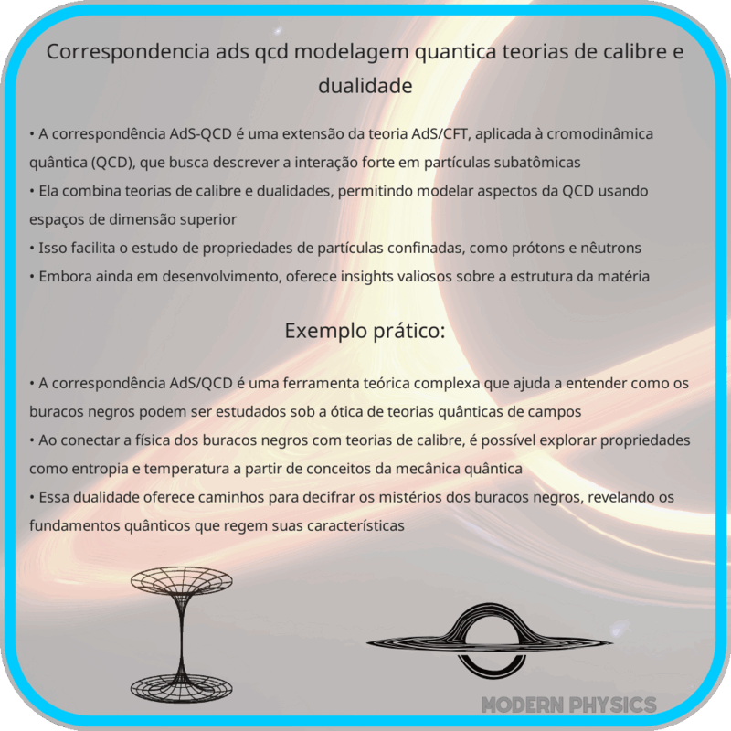 Correspondência AdS-QCD | Modelagem Quântica, Teorias de Calibre e Dualidade