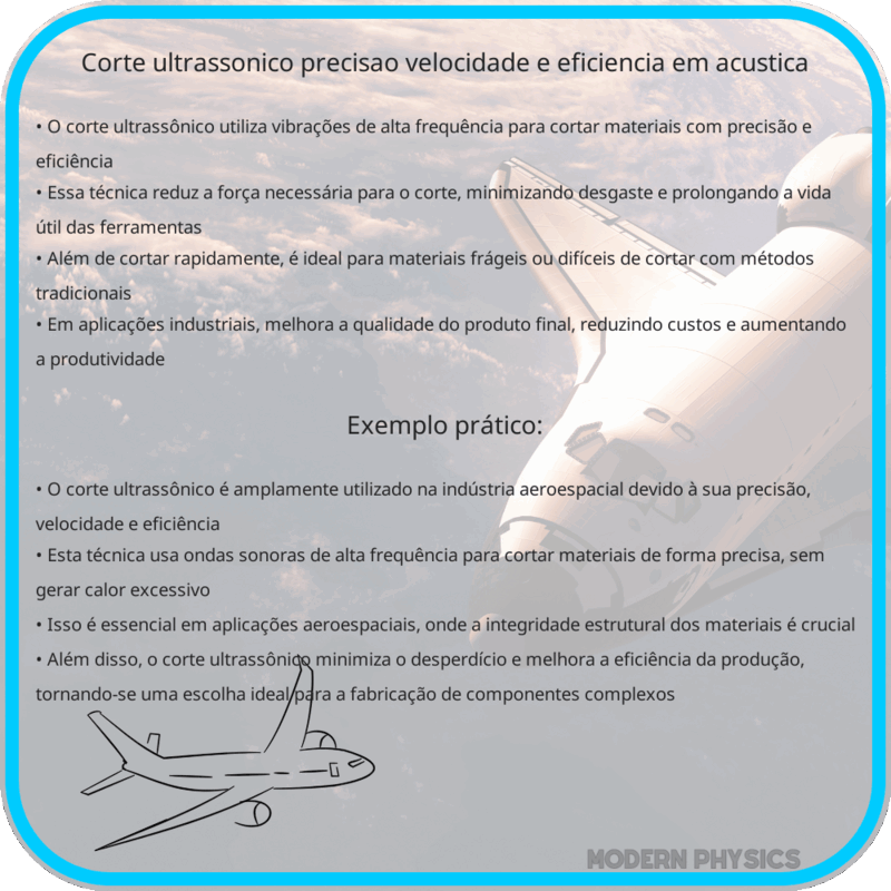 Corte Ultrassônico | Precisão, Velocidade e Eficiência em Acústica