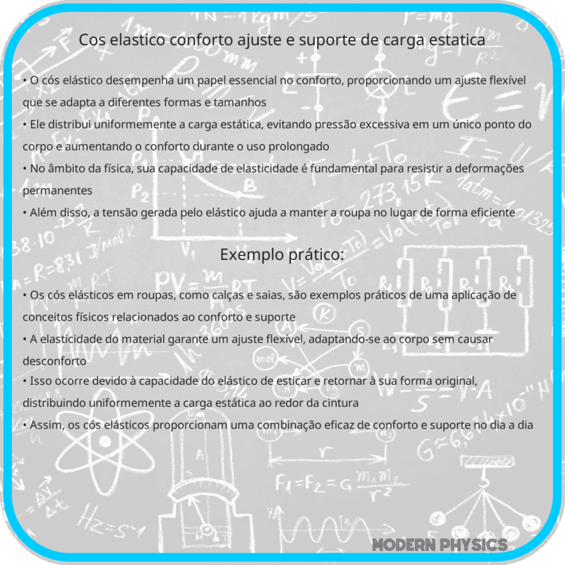 Cós Elástico | Conforto, Ajuste e Suporte de Carga Estática