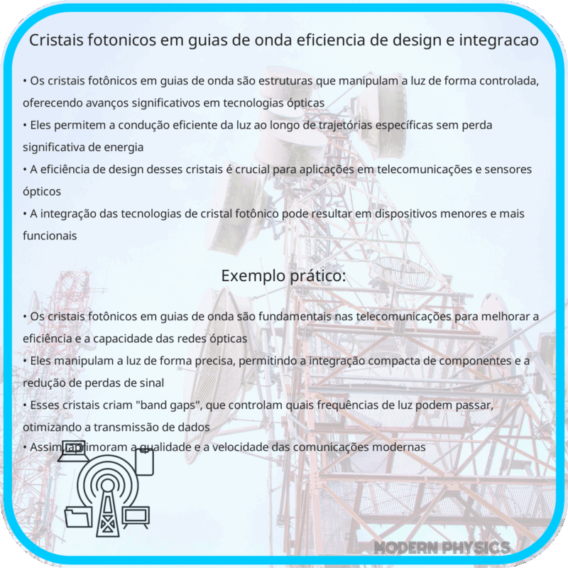 Cristais Fotônicos em Guias de Onda | Eficiência de Design e Integração