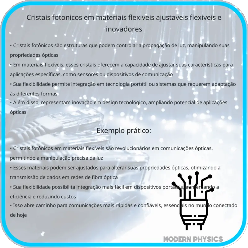 Cristais Fotônicos em Materiais Flexíveis | Ajustáveis, Flexíveis e Inovadores