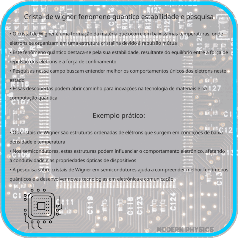 Cristal de Wigner | Fenômeno Quântico, Estabilidade e Pesquisa