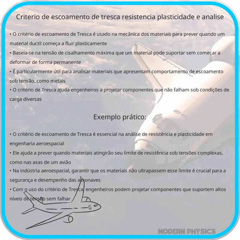 Critério de Escoamento de Tresca | Resistência, Plasticidade e Análise