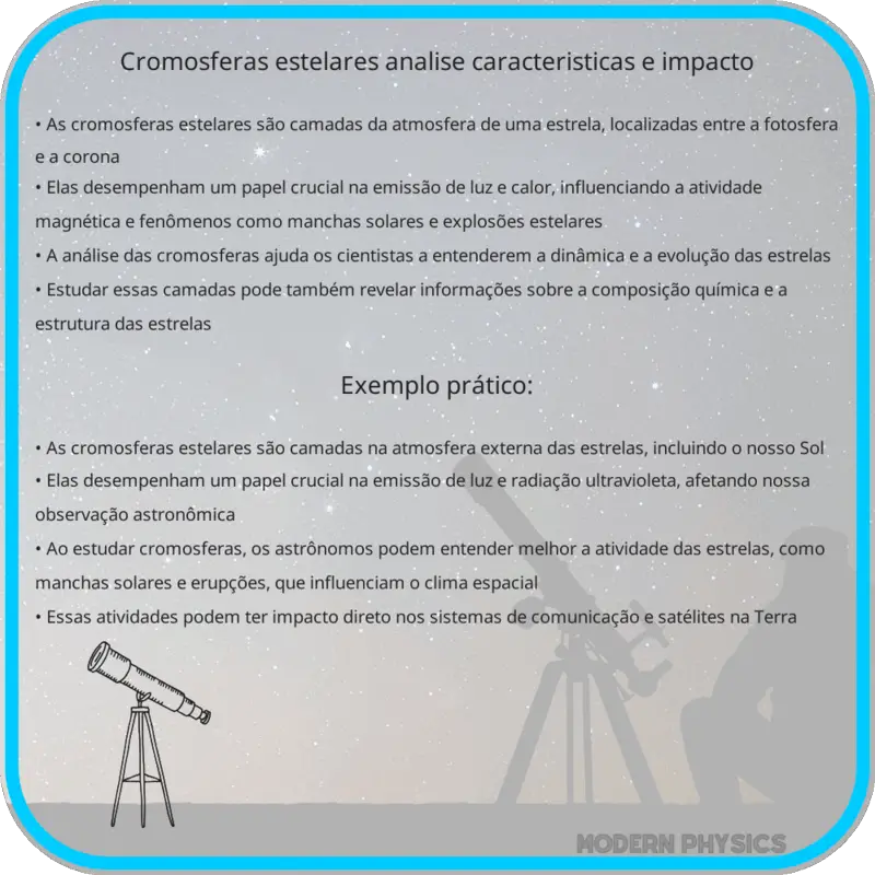 Cromosferas Estelares | Análise, Características e Impacto
