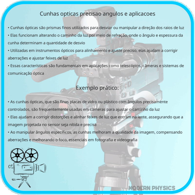 Cunhas Ópticas | Precisão, Ângulos e Aplicações