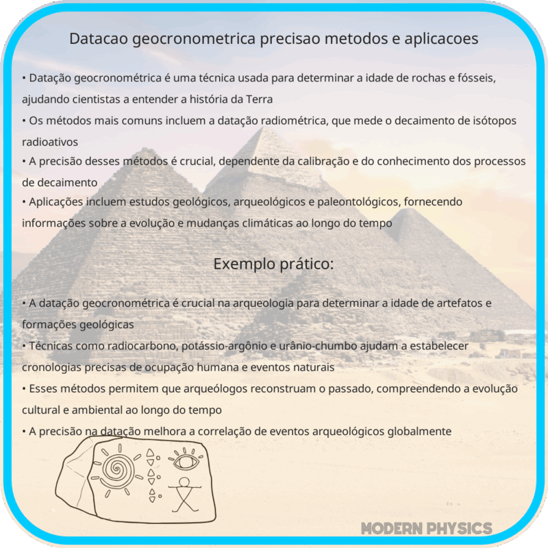 Datação Geocronométrica | Precisão, Métodos e Aplicações