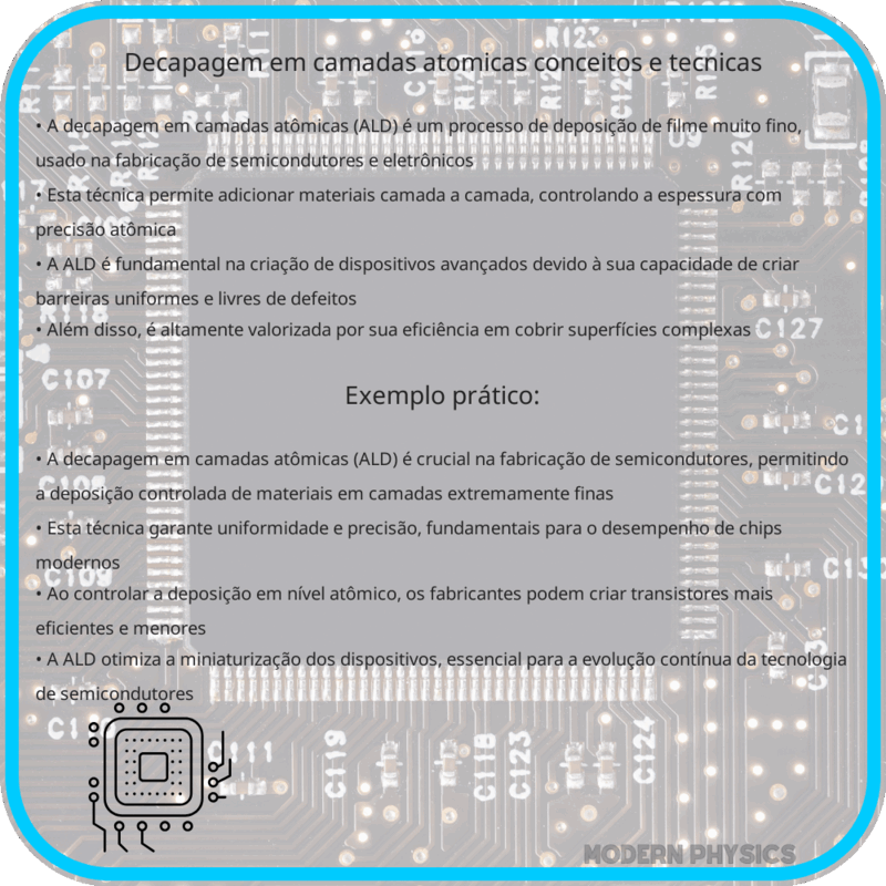 Decapagem em Camadas Atômicas | Conceitos e Técnicas