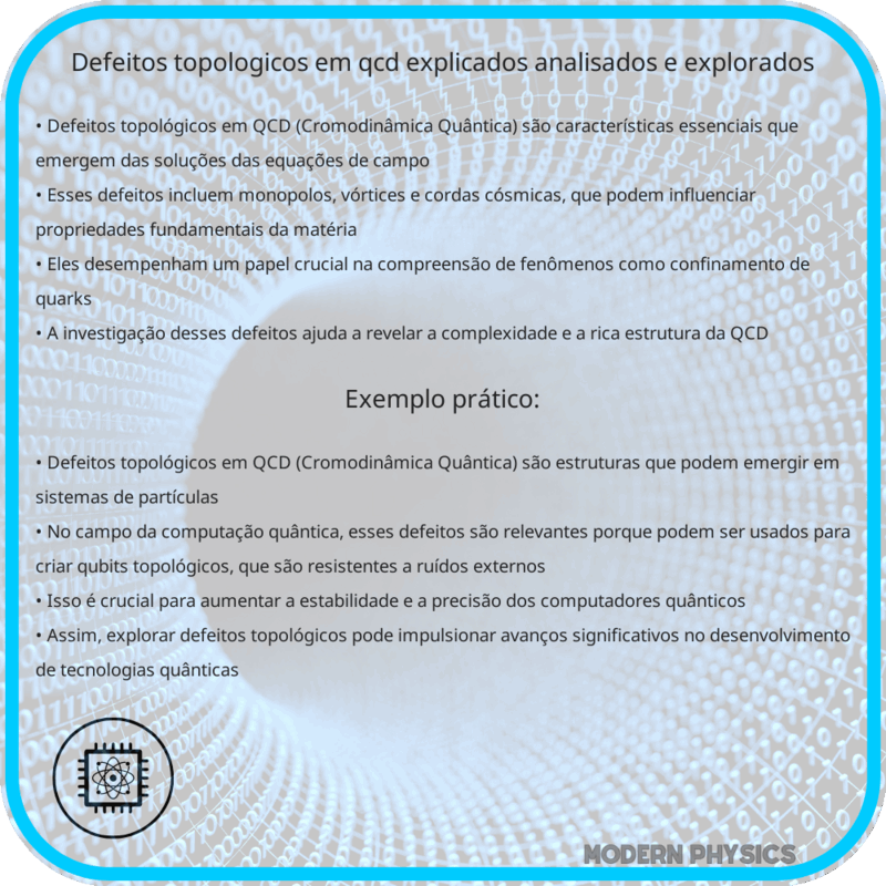 Defeitos Topológicos em QCD | Explicados, Analisados e Explorados