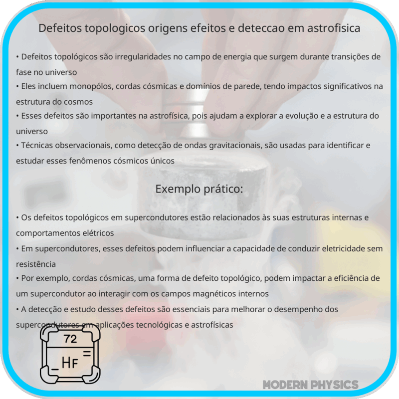 Defeitos Topológicos | Origens, Efeitos e Detecção em Astrofísica