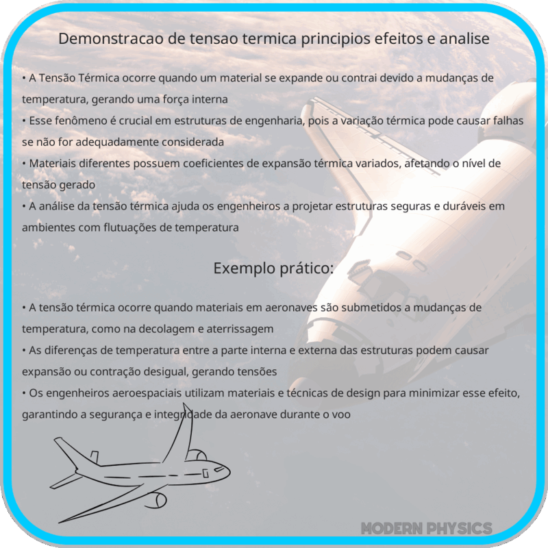 Demonstração de Tensão Térmica | Princípios, Efeitos e Análise
