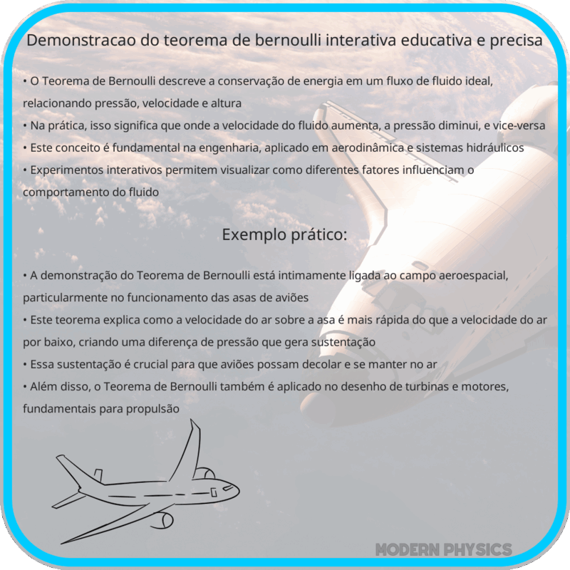 Demonstração do Teorema de Bernoulli | Interativa, Educativa e Precisa