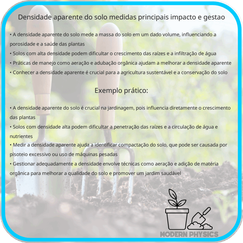 Densidade Aparente do Solo | Medidas Principais, Impacto e Gestão