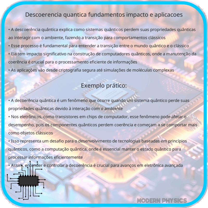 Descoerência Quântica | Fundamentos, Impacto e Aplicações