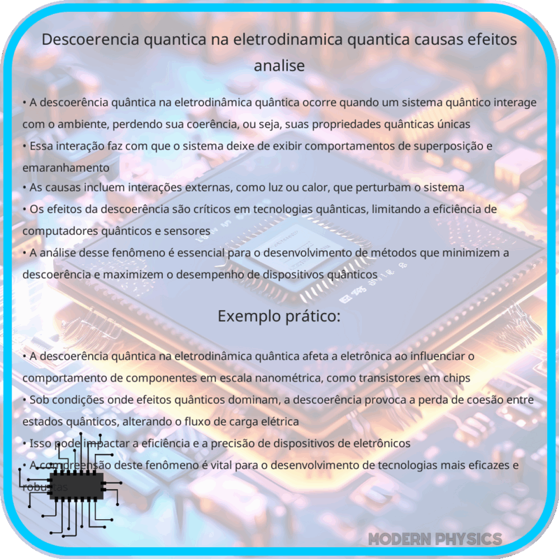 Descoerência Quântica na Eletrodinâmica Quântica | Causas, Efeitos & Análise