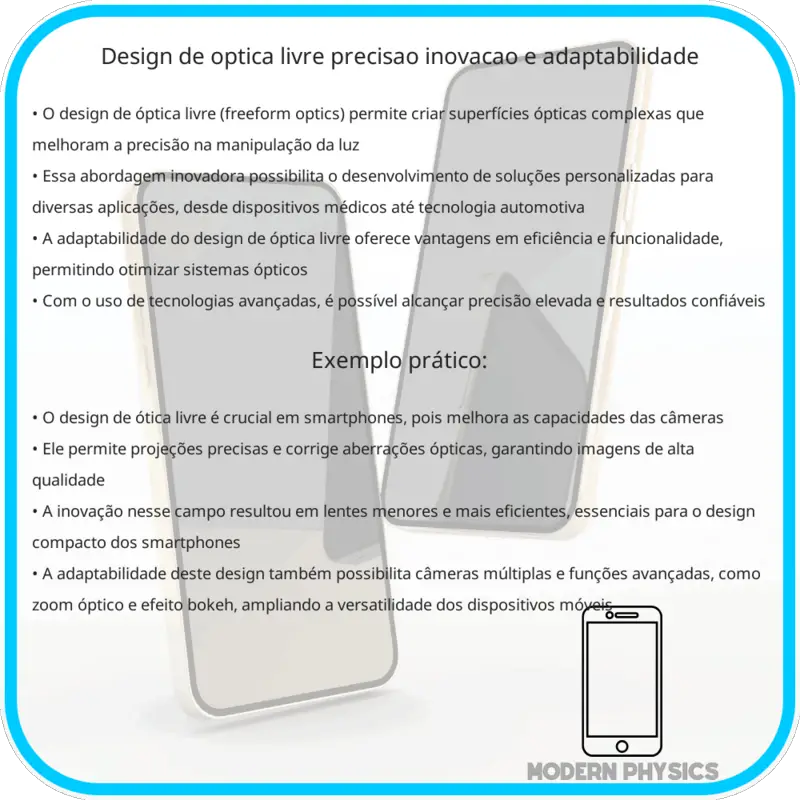 Design de Óptica Livre | Precisão, Inovação e Adaptabilidade