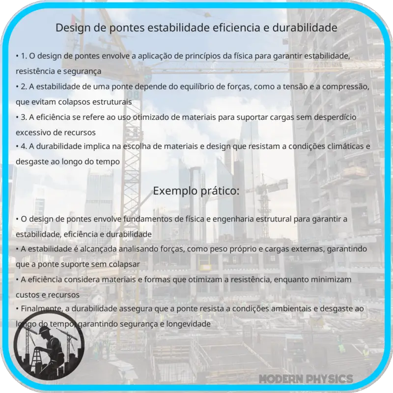 Design de Pontes | Estabilidade, Eficiência e Durabilidade