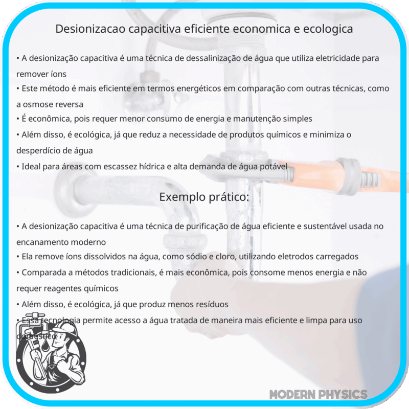 Desionização Capacitiva | Eficiente, Econômica e Ecológica