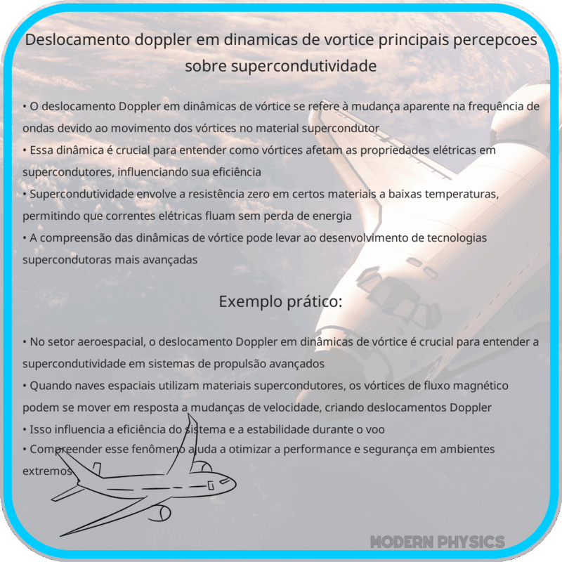 Deslocamento Doppler em Dinâmicas de Vórtice | Principais Percepções sobre Supercondutividade