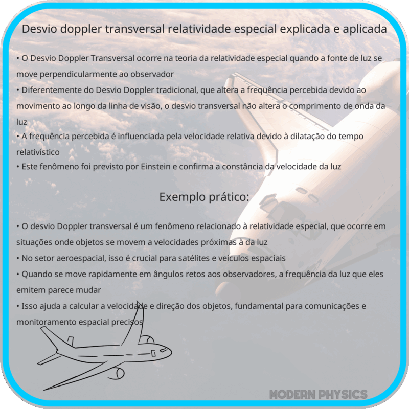 Desvio Doppler Transversal | Relatividade Especial Explicada e Aplicada