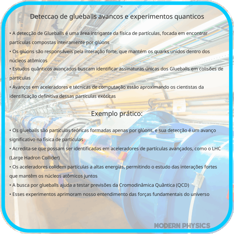 Detecção de Glueballs | Avanços e Experimentos Quânticos