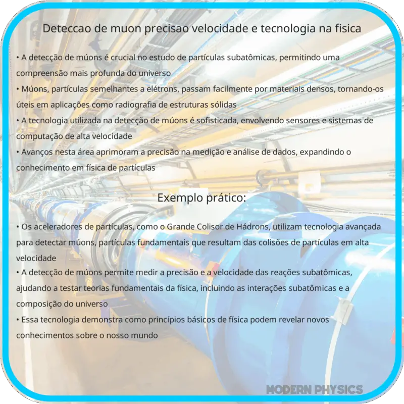 Detecção de Múon | Precisão, Velocidade e Tecnologia na Física