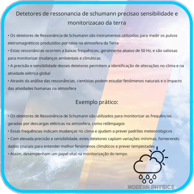 Detetores de Ressonância de Schumann | Precisão, Sensibilidade e Monitorização da Terra
