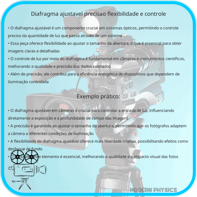 Diafragma Ajustável | Precisão, Flexibilidade e Controle