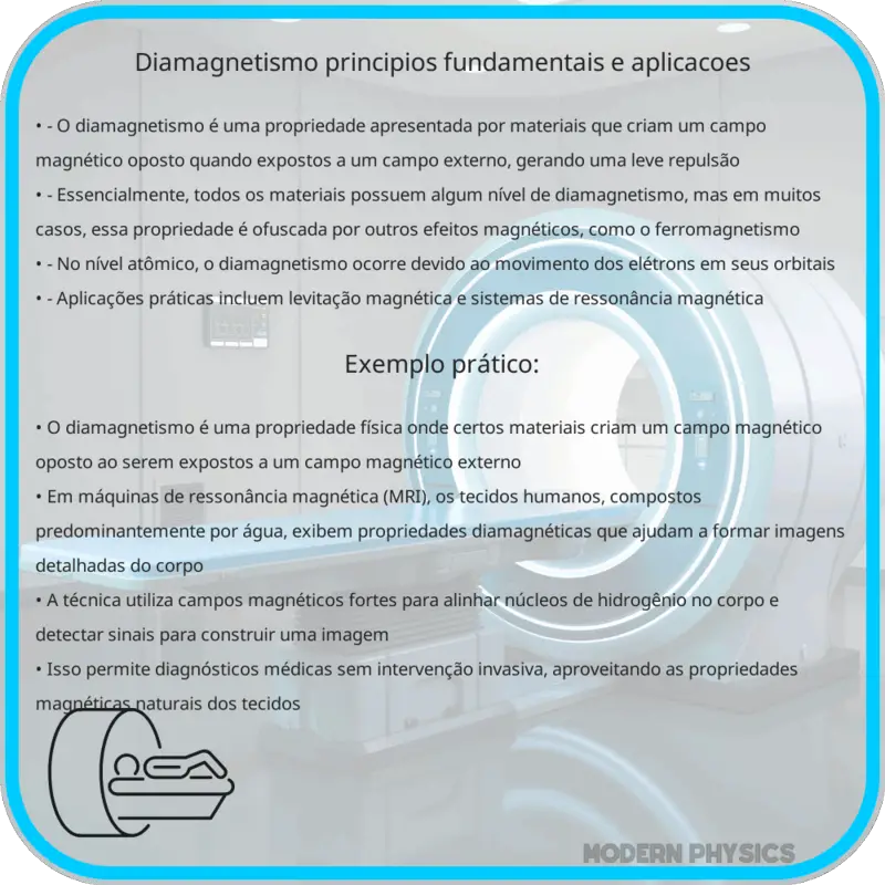 Diamagnetismo | Princípios Fundamentais e Aplicações