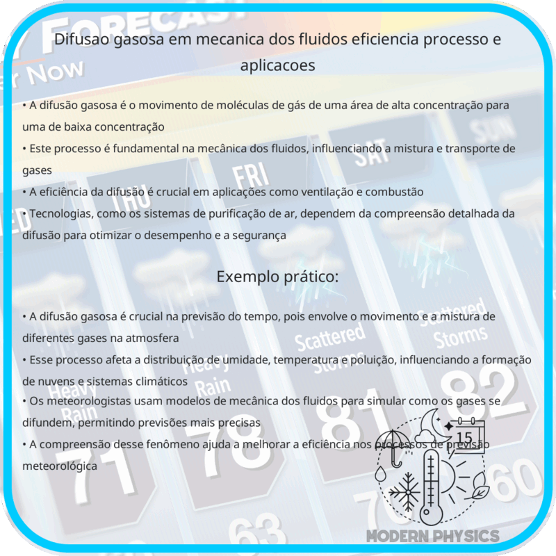 Difusão Gasosa em Mecânica dos Fluidos | Eficiência, Processo e Aplicações