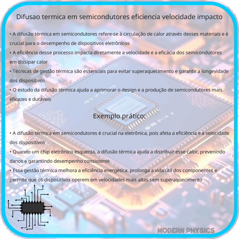 Difusão Térmica em Semicondutores | Eficiência, Velocidade & Impacto