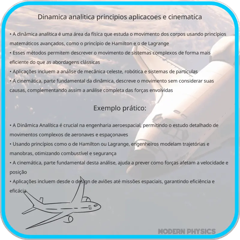 Dinâmica Analítica | Princípios, Aplicações e Cinemática