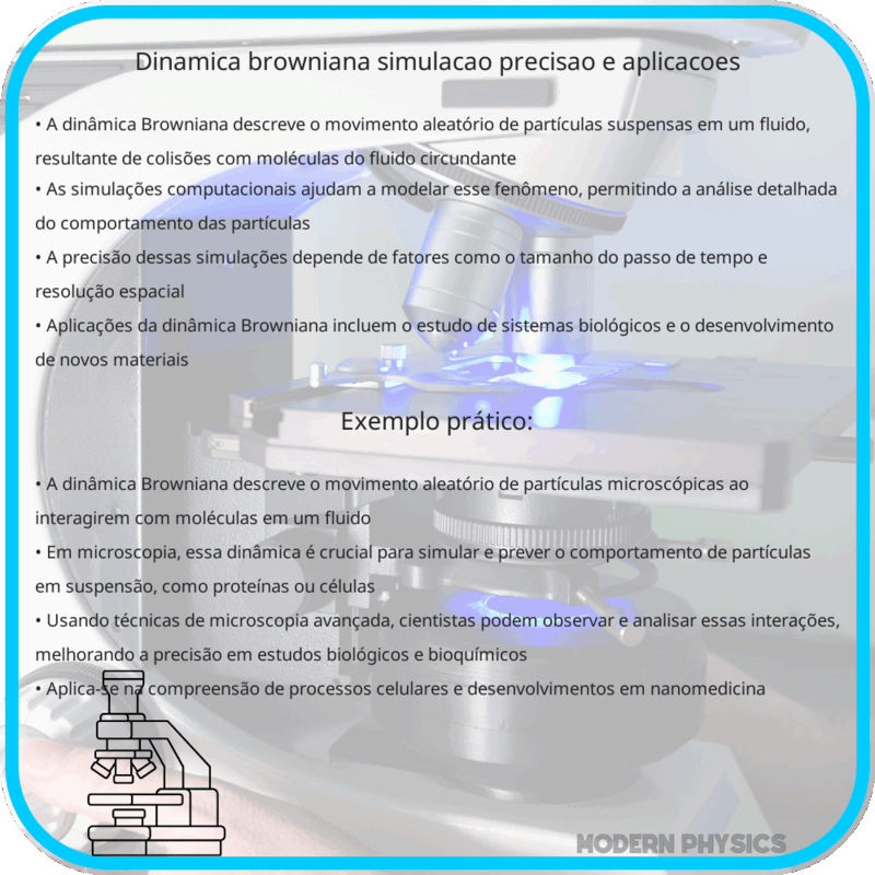Dinâmica Browniana | Simulação, Precisão e Aplicações