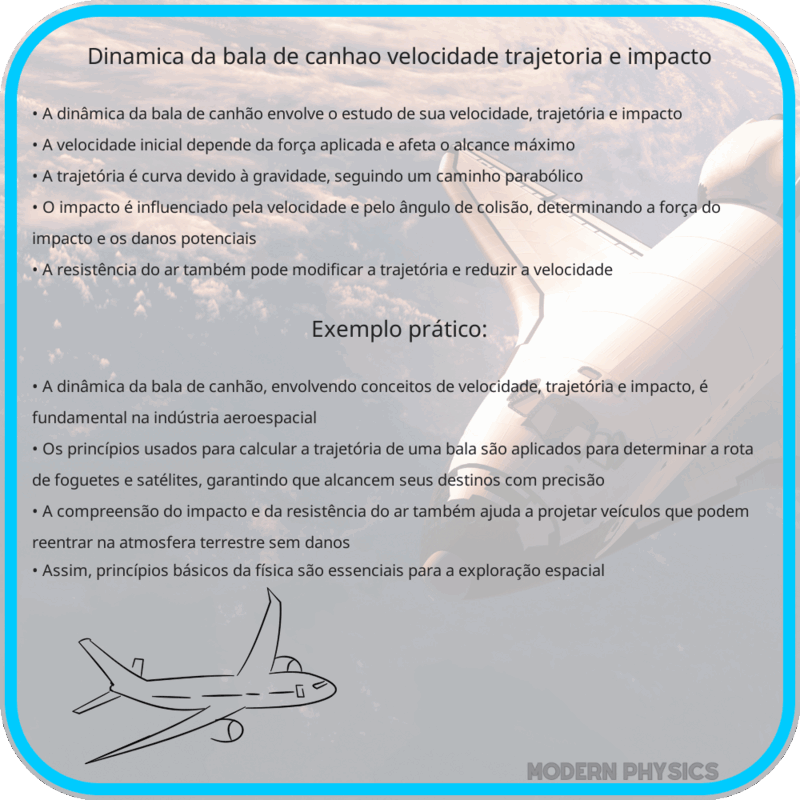 Dinâmica da Bala de Canhão | Velocidade, Trajetória e Impacto