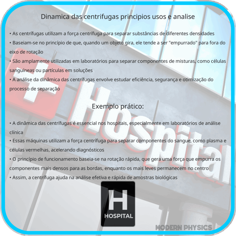 Dinâmica das Centrífugas | Princípios, Usos e Análise
